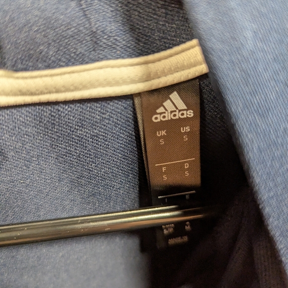 Navy Blue Adidas Sleeveless Hoodie - Picture 4 of 4